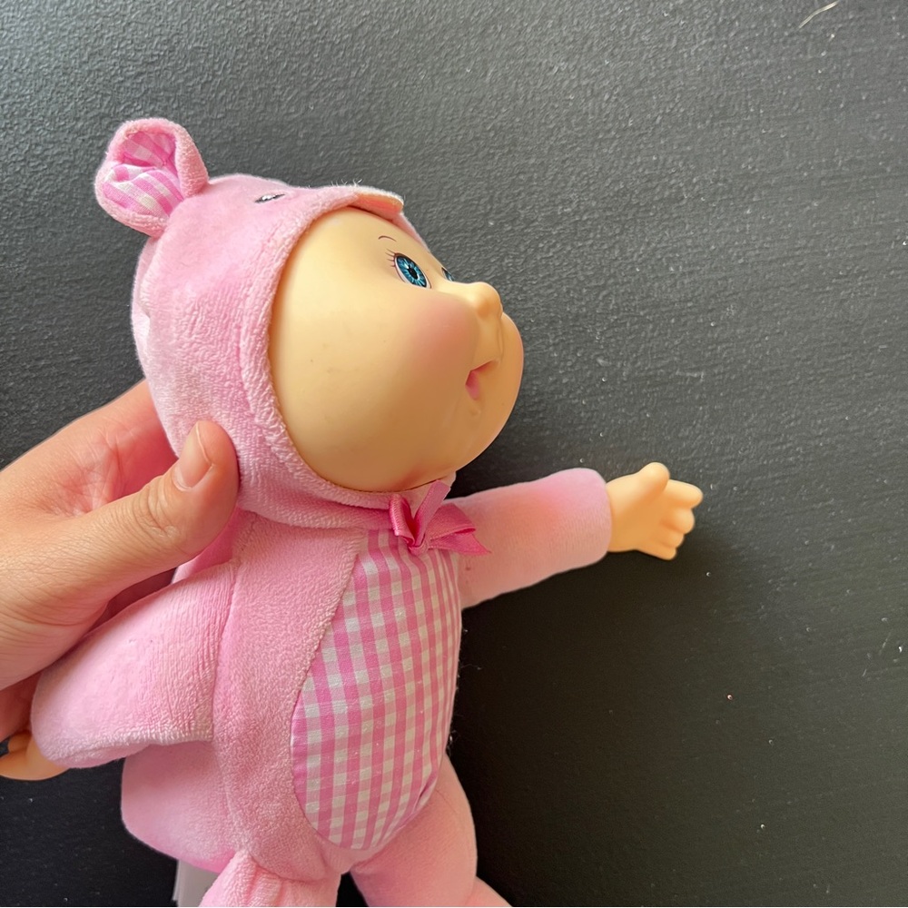 Cabbage Patch Kids Cuties Penny The Pig Doll 9” Pink Costume CPK - Picture 11 of 12